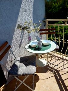 Balkón nebo terasa v ubytování Seaside apartments
