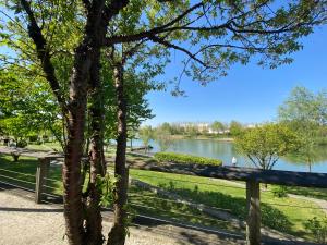 ein Blick auf einen See von einem Park aus in der Unterkunft La Serrisienne 5 - Val d'Europe - Disneyland Paris - 6 à 8 Personnes in Serris