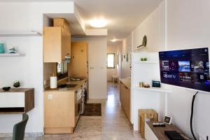 Kuchyň nebo kuchyňský kout v ubytování Apartamento Miramar