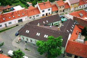 Letecký snímek ubytování Restaurant Švejk a Pension Brno