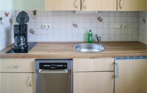 Eldhús eða eldhúskrókur á Awesome Apartment In Krakow Am See With Kitchen