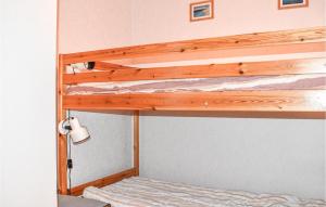 Ce lit superposé se trouve dans un dortoir doté de lits superposés. dans l'établissement 2 Bedroom Beautiful Home In Vstra Torup, à Västra Torup