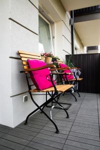 Balkon lub taras w obiekcie Apartament Wyspiański