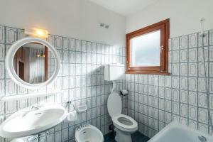 Koupelna v ubytování Albergo Belvedere