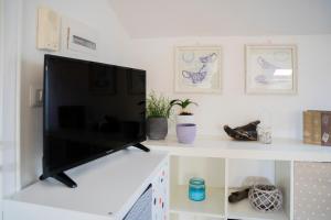 A television and/or entertainment centre at 049 - Attico ELEGANTE, 10 minuti a piedi da MARE e SPIAGGIA - POSTO AUTO PRIVATO GRATIS