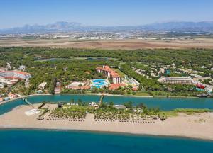 an aerial view of a resort on a beach at Selectum Family Resort Belek in Belek