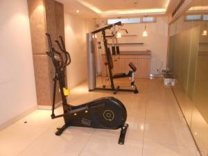 Fitness centrum a/nebo fitness zařízení v ubytování Hotel Saket 27