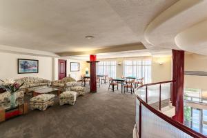 a living room with a couch and a table at Perla Marina in Nerja