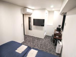 TV a/nebo společenská místnost v ubytování HOTEL LiVEMAX Nagoya Kanayama