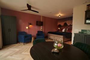 Posezení v ubytování B&B 't Speulderbos