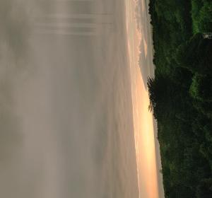 an overhead view of a road with a beach at VIVIENDA BOCA DO RIO- Carnota in Carnota