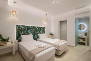 Posteľ alebo postele v izbe v ubytovaní Suncourt Lux Rooms + 18 fotografií