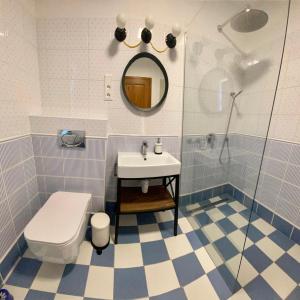Kúpeľňa v ubytovaní Segesdy Villa