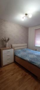 Un pat sau paturi într-o cameră la Yasmin Apartment (Pozega in Serbia)