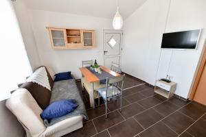Televízia a/alebo spoločenská miestnosť v ubytovaní Apartment Jaga