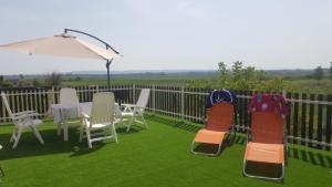 Balcone o terrazza di Berek Vendégház Fonyód