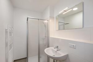 Kylpyhuone majoituspaikassa Hostel Am Windberg