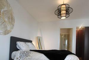 Voodi või voodid majutusasutuse Appartement Lora Jan Thiel Curacao toas