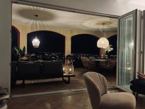 Istumisnurk majutusasutuses Appartement Lora Jan Thiel Curacao