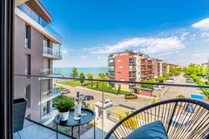 Balkón alebo terasa v ubytovaní MyFlat Coral Premium Suite