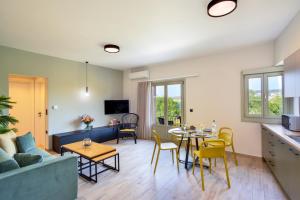 TV a/nebo společenská místnost v ubytování Dandelion apartments
