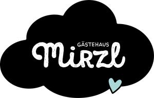 Czarna chmura ze słowem zapiekanka nosorożec w obiekcie Gästehaus Mirzl w Schladming