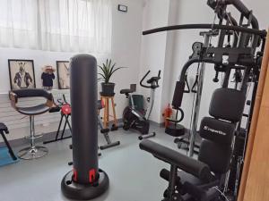 Fitness centrum a/nebo fitness zařízení v ubytování yipin villa
