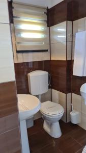 Koupelna v ubytování Casa Andu
