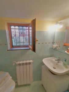 Koupelna v ubytování Da Greta