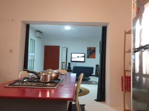 Köök või kööginurk majutusasutuses Le Dhow