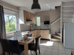 Η κουζίνα ή μικρή κουζίνα στο Boszicht 3 appartement in Oostkapelle
