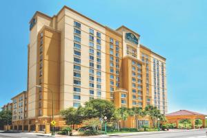 a rendering of a hotel building at La Quinta Inn & Suites by Wyndham San Antonio Riverwalk in San Antonio
