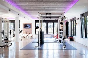 Fitness centrum a/nebo fitness zařízení v ubytování monte mare SAUNA-SPA-SPORTS-HOTEL