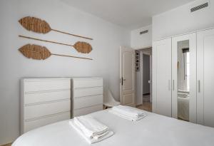 Postel nebo postele na pokoji v ubytování Small Oasis 2366 Sea View