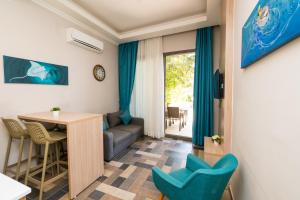 Posezení v ubytování M Suite