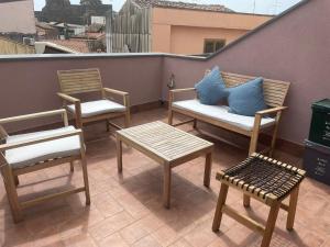 Balkón alebo terasa v ubytovaní donna serena Aci Castello