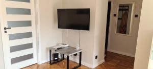 Televízia a/alebo spoločenská miestnosť v ubytovaní Apartament Holiday Gdynia