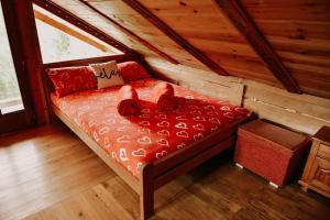 Postel nebo postele na pokoji v ubytování Drinska Villa Cabin