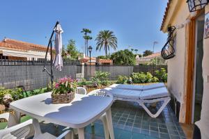 A patio or other outdoor area at Bungalow Santa Fe de 2 habitaciones
