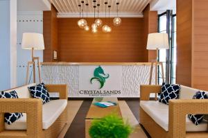 Posezení v ubytování Crystal Sands
