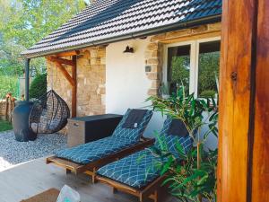 Vonkajšia záhrada v ubytovaní Chalet d' amour