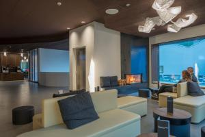 Posezení v ubytování Saas-Fee wellnesshostel4000