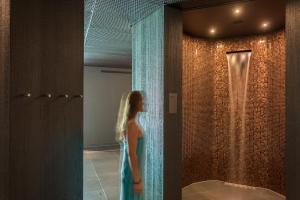 Koupelna v ubytování Saas-Fee wellnesshostel4000