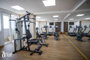 Fitness center at/o fitness facilities sa Apê do Rock no Jardim Goias