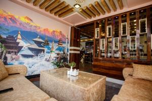 O zonă de relaxare la Gauri Shankar Hotel Nagarkot