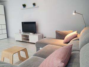 Posezení v ubytování aeropuerto loft polígono