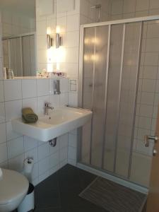 Koupelna v ubytování Hotel Quellenhof