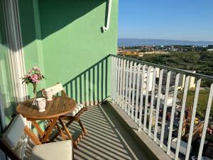 En balkon eller terrasse på Hagne Deluxe apartment