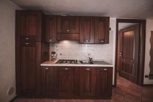 Kuchyň nebo kuchyňský kout v ubytování Residence Aquila - Bilo Zerbion