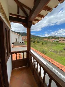 Balkón nebo terasa v ubytování CABAÑA VILLA OMI